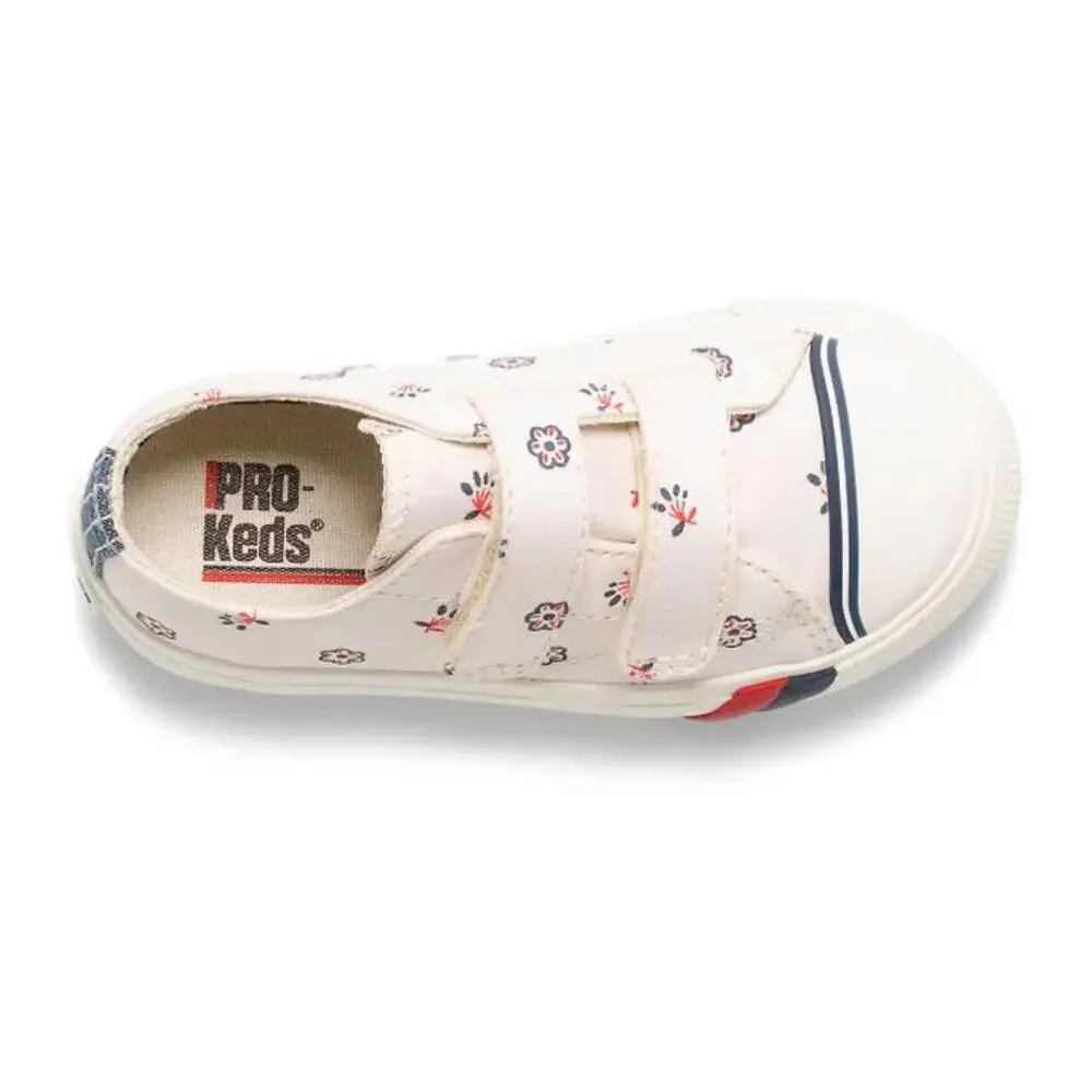 PRO-Keds Royal Lo HL Sneakers Toddler US 4.5 White Print Casual Shoes HAWK538